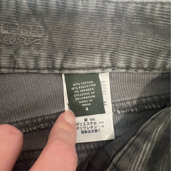 Eddie Bauer: Gray Corduroy Pants - Picture 4 of 5